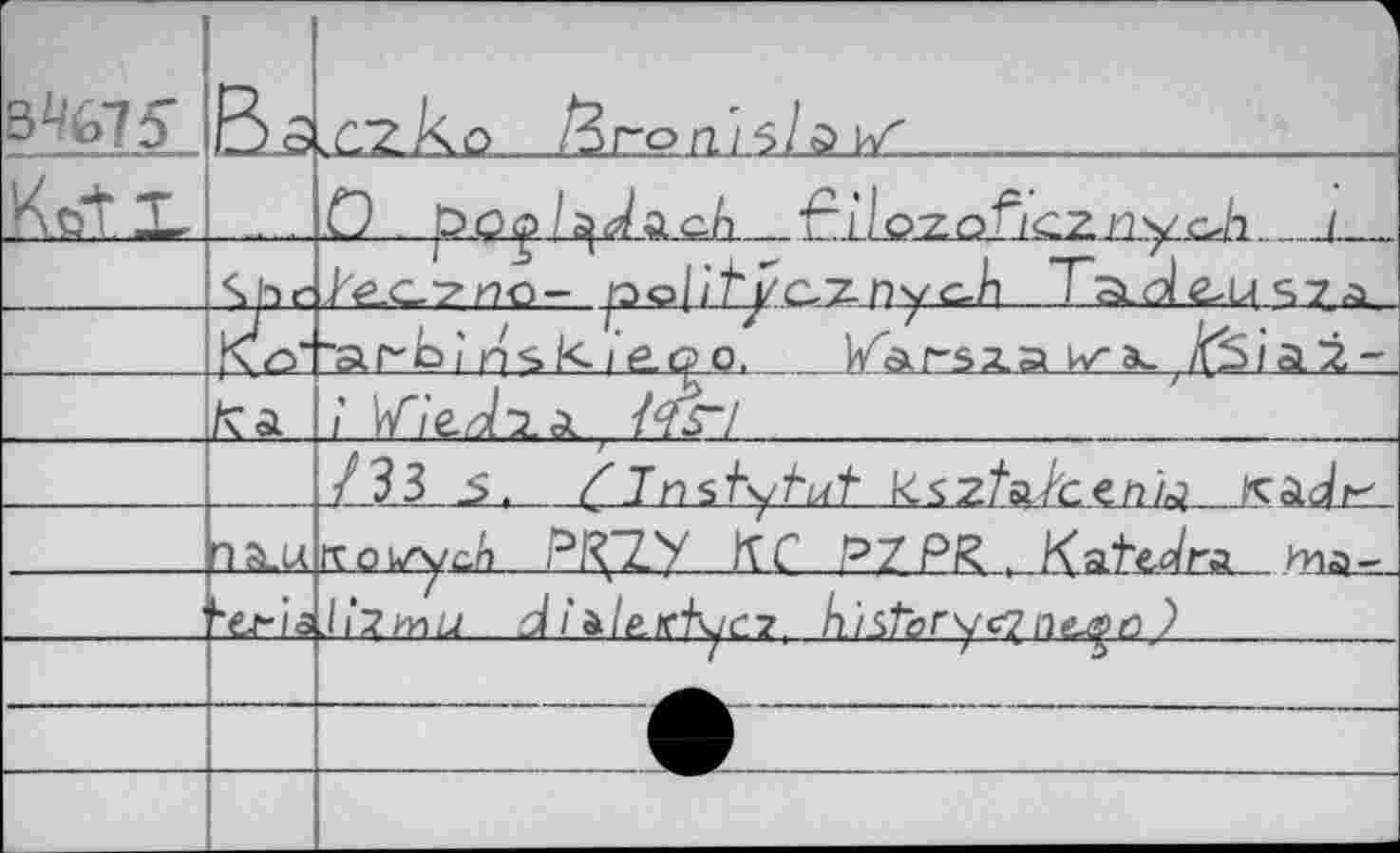 ﻿BHio15		. Û'Z К ö	ß го п. / 5 / s> VZ	
Kot. x		.0 ppg Ц JacA 'pjJozo'^cznyoA j
	г	?ё-С7ис- po[it'j/c,'z.nyc-h
	К л'	"arki nsl<'	karsxa Ka^ ^jaz-
	К а	1 K/eJza /7^"/
		/33 5. CTrist^f-Lit K.^zta./'c.en)^ rcadr-
	паи	Ko\vycJi PRJT-У КГ P7 PR , /^atzi/ra
	Чг/а	d/'i/^irK/cT, hjstbryc^neao )
		/	1	5
		
		